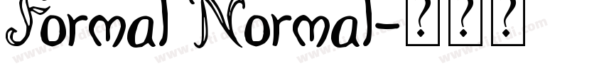 Formal Normal字体转换